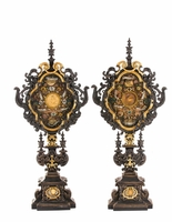 Reliquaries style Baroque en wood polychrome, 18 th century