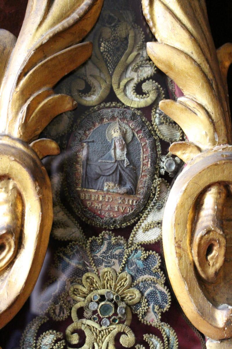 Pair Baroque - Rococo Matching Reliquaries  Museum - Worthy  Altar - Pieces