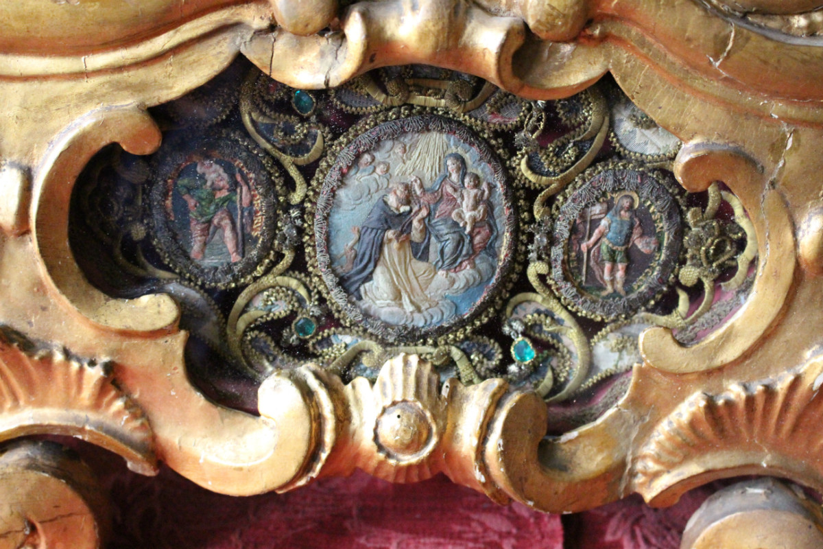 Pair Baroque - Rococo Matching Reliquaries  Museum - Worthy  Altar - Pieces