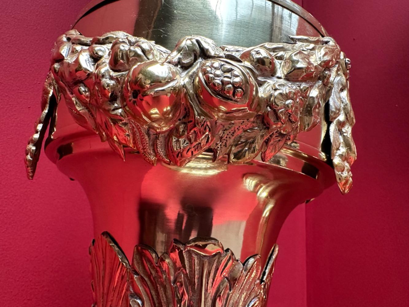 Pair Baroque - Style Candle Holders Measures Without Pin