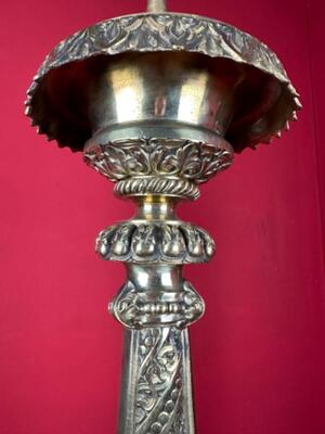 Candle Holders Measures Without Pin style Baroque - Style en Bronze, France 19 th century ( Anno 1865 )