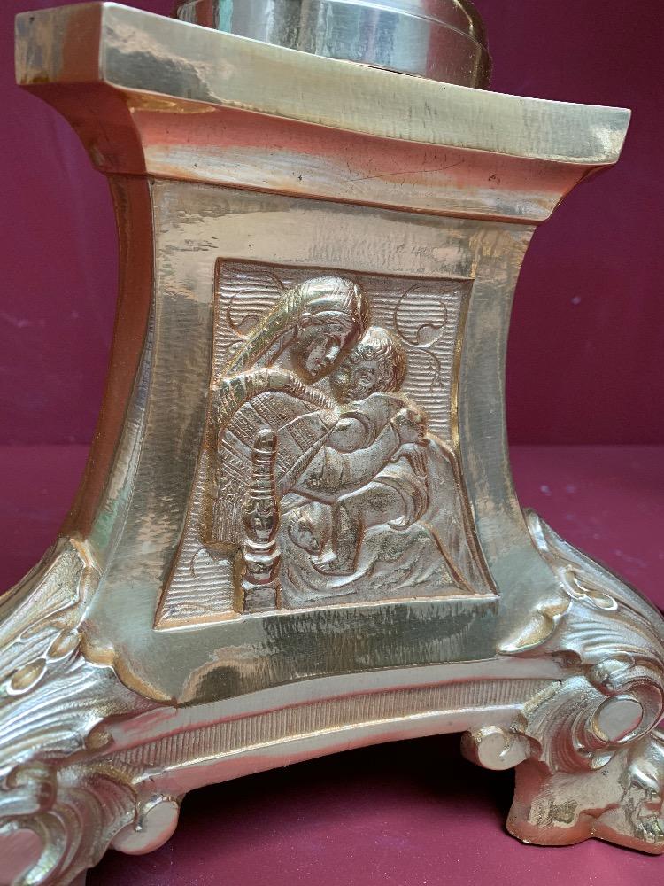 Pair BAROQUE-STYLE Candle Sticks Measures Without Pin