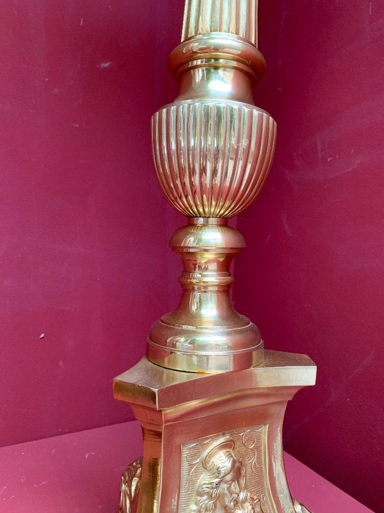 Pair BAROQUE-STYLE Candle Sticks Measures Without Pin