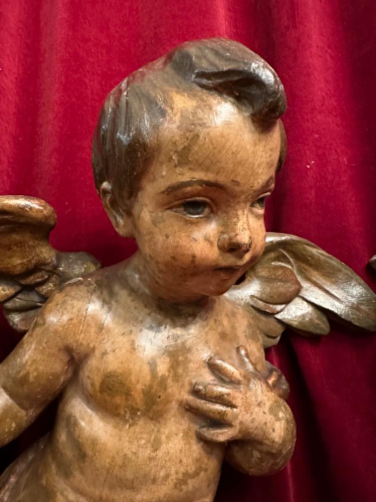 Pair Baroque - Style Cherubins Angels