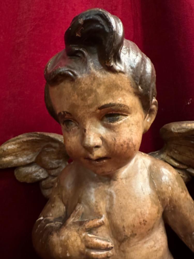 Pair Baroque - Style Cherubins Angels