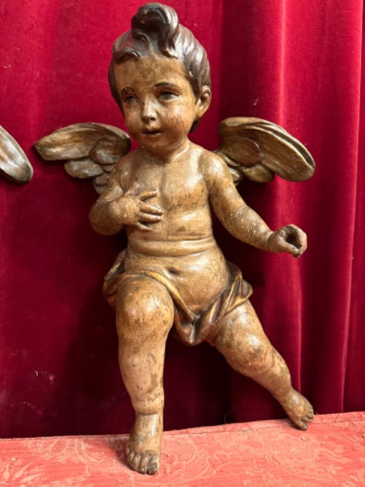 Pair Baroque - Style Cherubins Angels