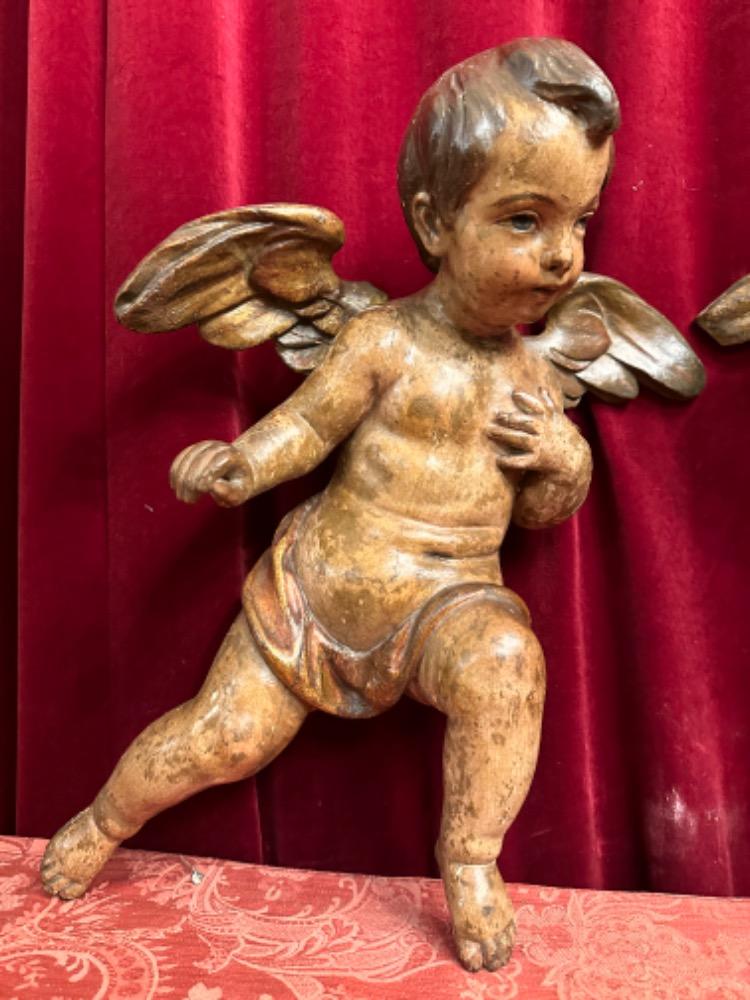 Pair Baroque - Style Cherubins Angels