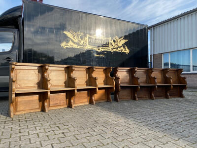 Choir - Stalls style Baroque - Style en Oak wood, Belgium  18 th century