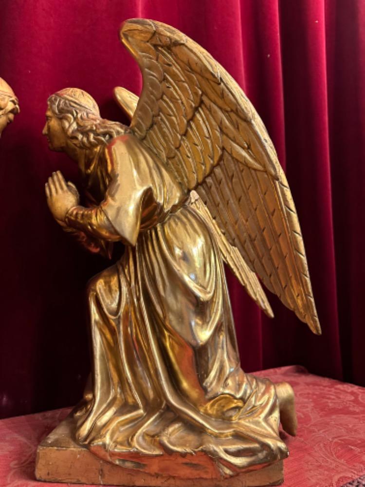 Pair Baroque - Style Kneeling Angels