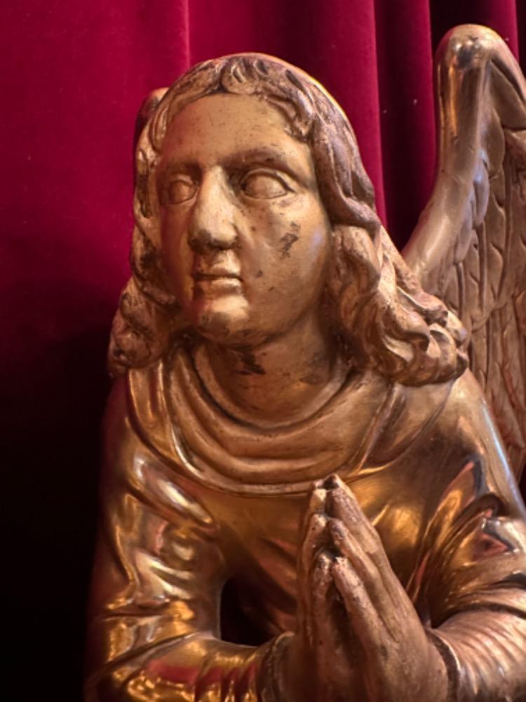 Pair Baroque - Style Kneeling Angels