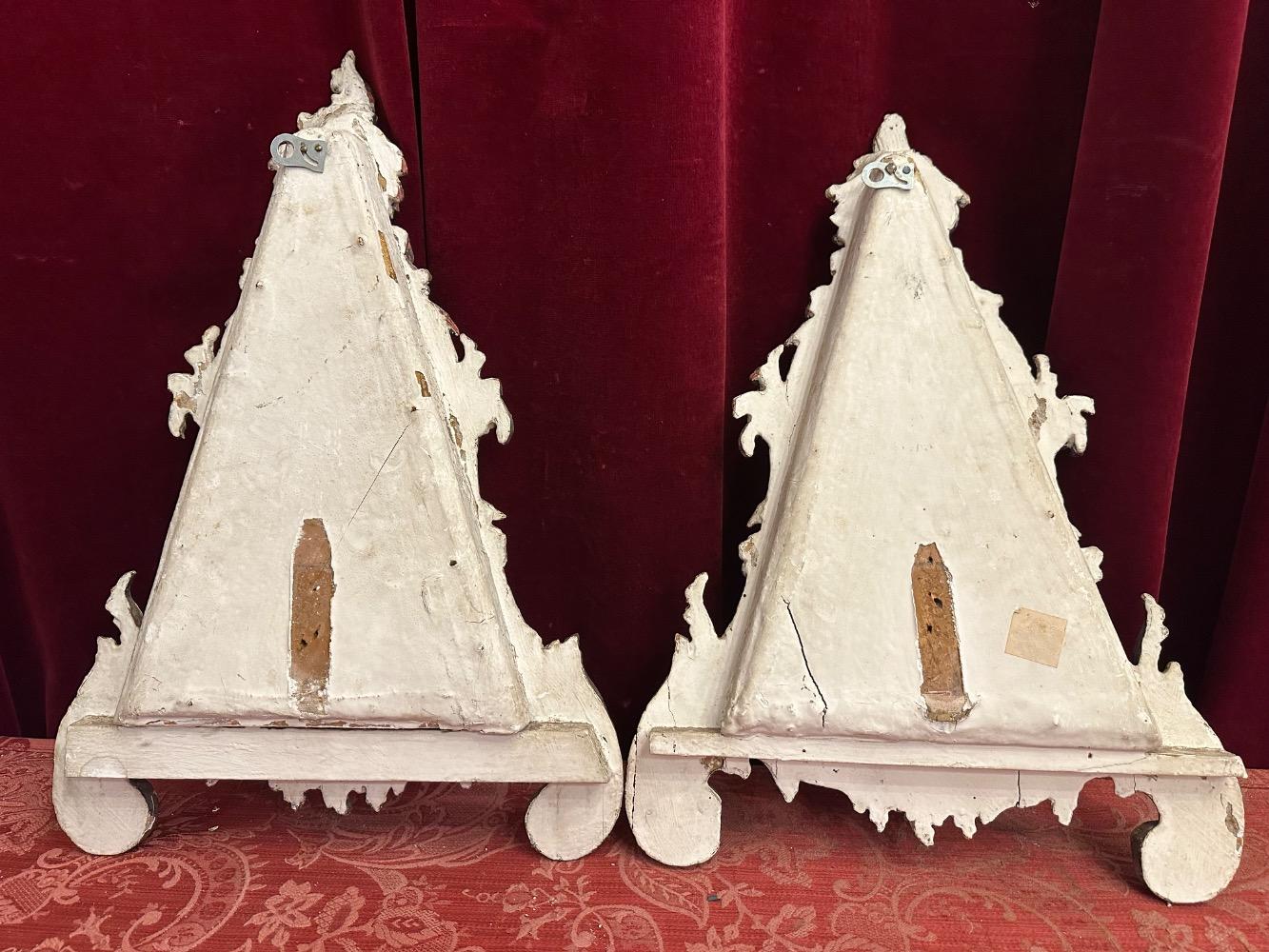 Pair Baroque - Style Matching Important - Reliquaries Containing Relics : Bmv - Cross Of Jesus - Place Of Birth Joannes Baptist. House Of St. Elisabeth Etc.