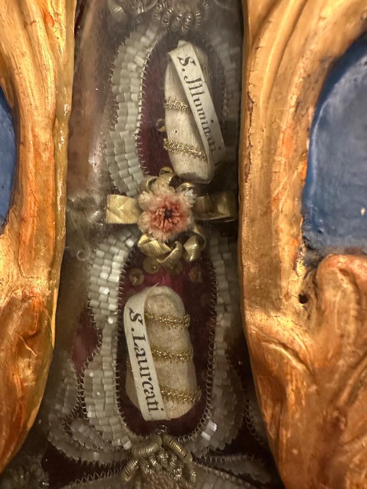 Pair Baroque - Style Matching Large Baroque Altar - Reliquaries