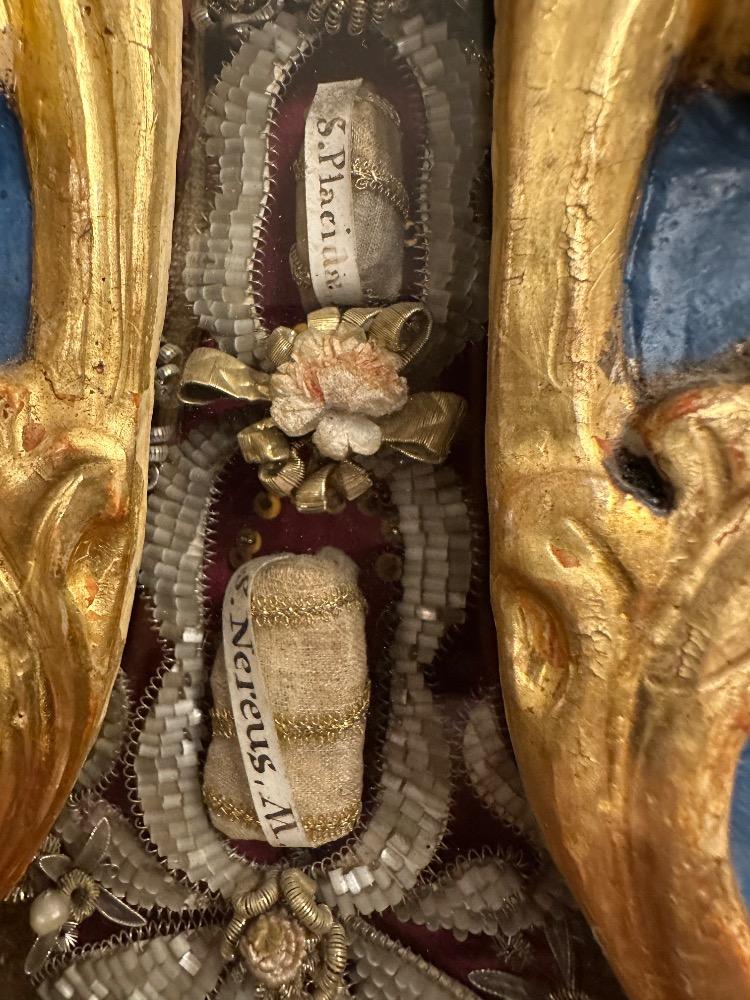 Pair Baroque - Style Matching Large Baroque Altar - Reliquaries