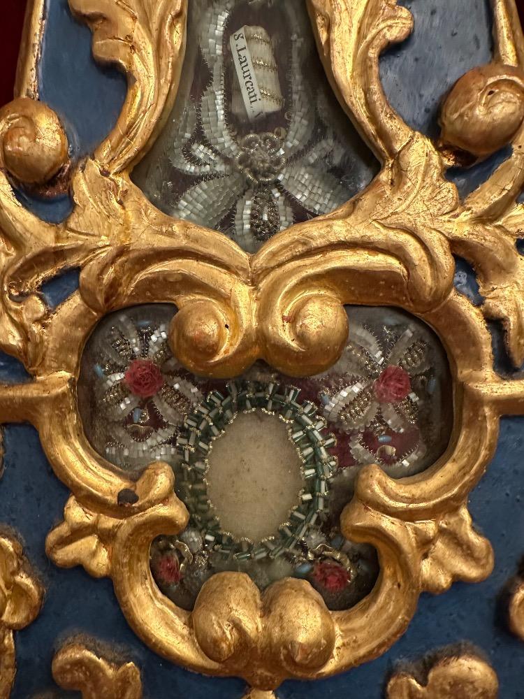 Pair Baroque - Style Matching Large Baroque Altar - Reliquaries