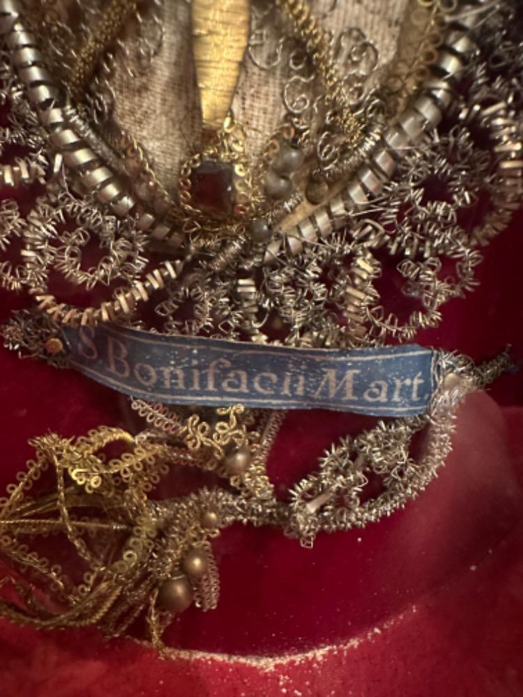 Pair Baroque - Style Reliquary - Relics: S. Vigilantii Mart. S. Bonifacii Mart.