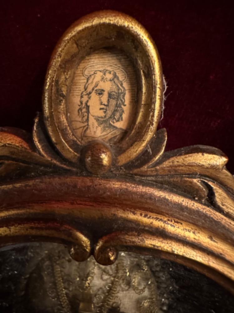 Pair Baroque - Style Reliquary - Relics: S. Vigilantii Mart. S. Bonifacii Mart.