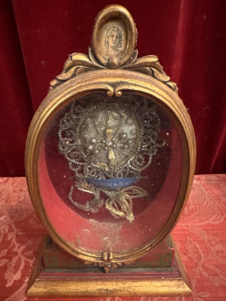 Pair Baroque - Style Reliquary - Relics: S. Vigilantii Mart. S. Bonifacii Mart.