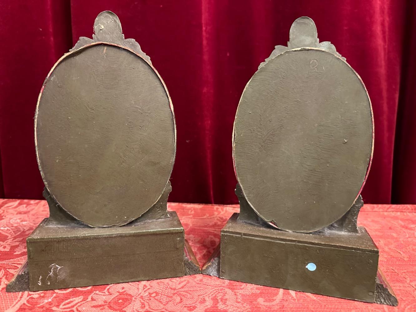 Pair Baroque - Style Reliquary - Relics: S. Vigilantii Mart. S. Bonifacii Mart.