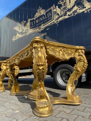 Tables style Baroque - Style en Wood Polychrome, Italy  20 th century