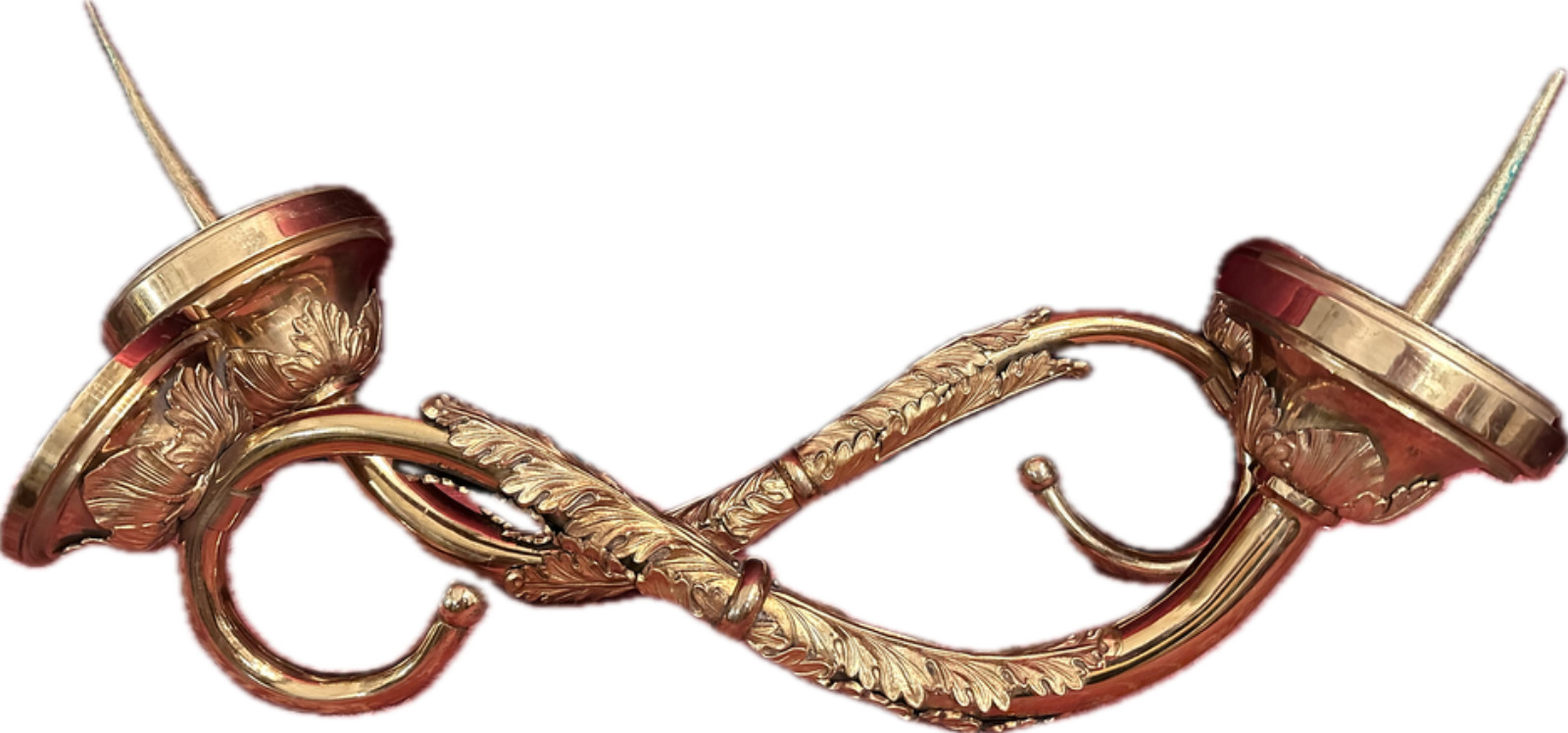 Pair Baroque - Style Wall - Candle Holders