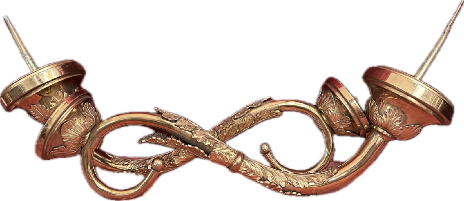 Pair Baroque - Style Wall - Candle Holders