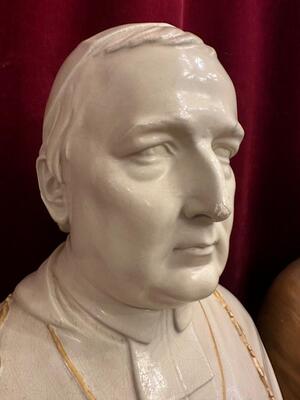 Busts Pius X  en Plaster, Netherlands  20 th century ( Anno 1925 )