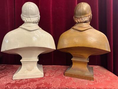 Busts Pius X  en Plaster, Netherlands  20 th century ( Anno 1925 )