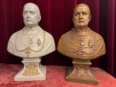 Pair  Busts Pius X