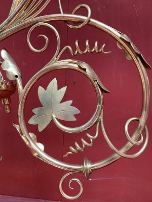 Candle Holders en Brass / Bronze / Polished and Varnished, Belgium 19th century