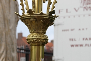 Candle Sticks en Brass / Bronze, France 19th century