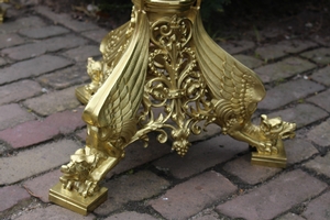 Candle Sticks en Brass / Bronze, France 19th century