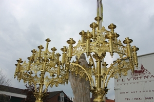 Candle Sticks en Brass / Bronze, France 19th century