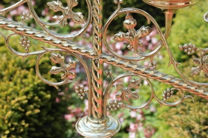 Candle Sticks en Brass / Bronze, Belgium 19th century