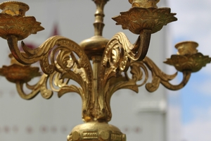 Candle Sticks en bronze - gilt, France 19th century