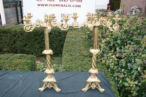 Candle Sticks en Bronze, France 19th century