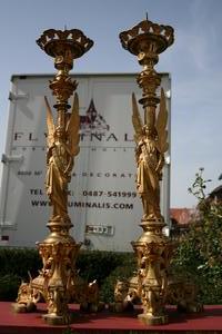 Candle Sticks en bronze , France 19th century