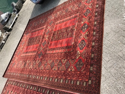 Carpets 1 X 393 Cm 300 Cm. 1 X 347 X 290 Cm en wool, 20th century