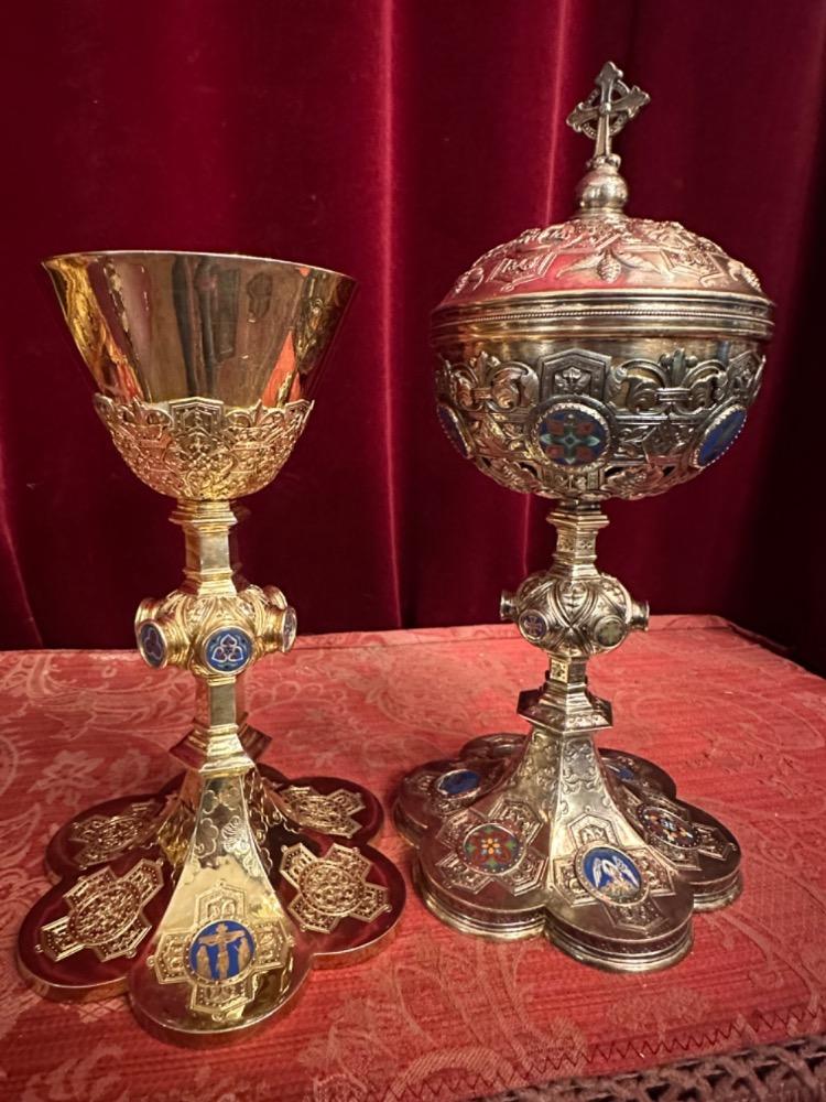 Pair  Chalice And Ciborium