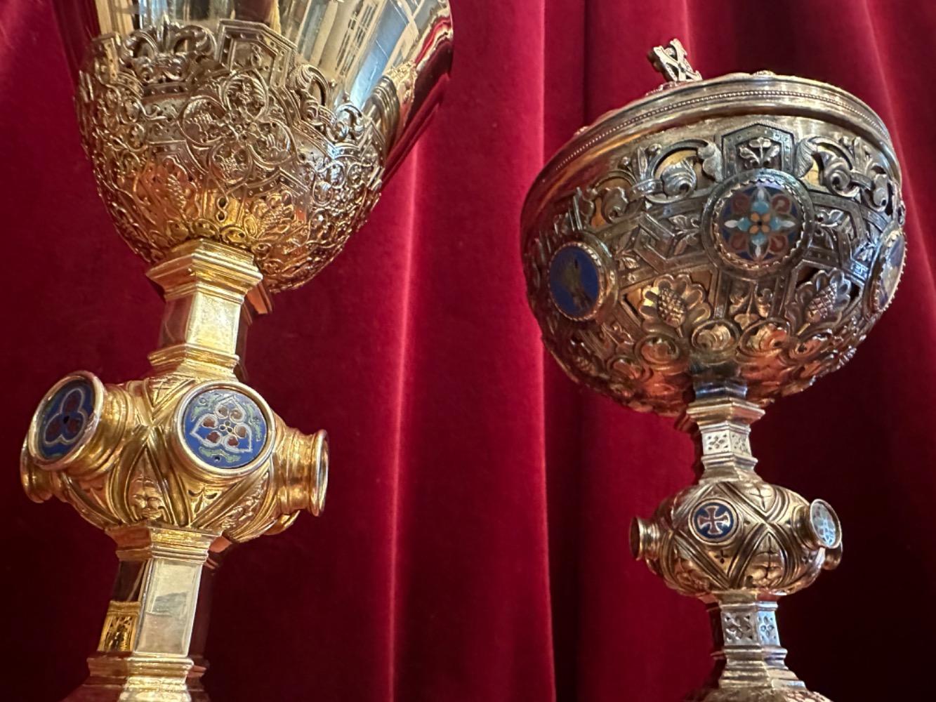 Pair  Chalice And Ciborium
