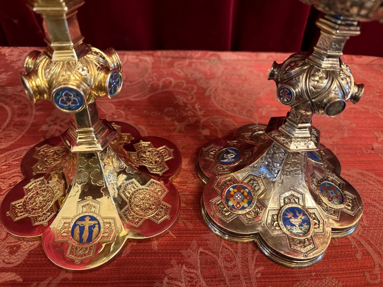 Pair  Chalice And Ciborium
