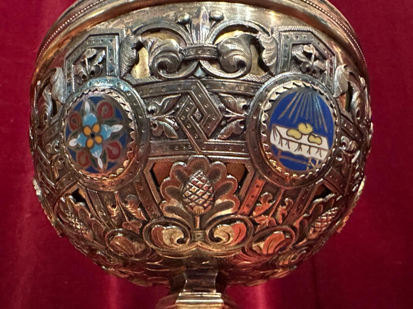 Pair  Chalice And Ciborium