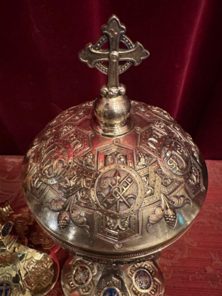 Pair  Chalice And Ciborium