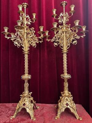 Pair Classicistic Candle Holders