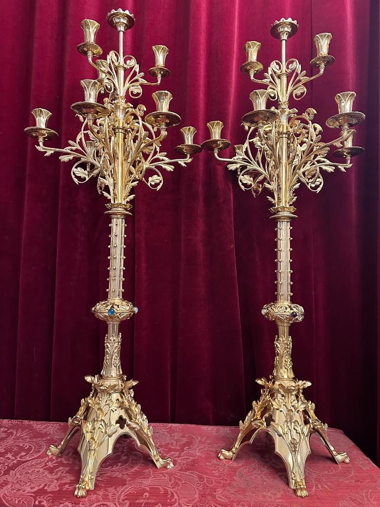 Pair Classicistic Candle Holders