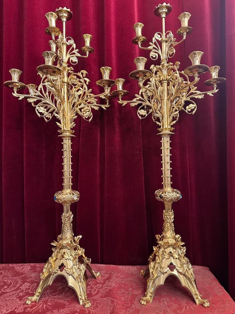 Pair Classicistic Candle Holders