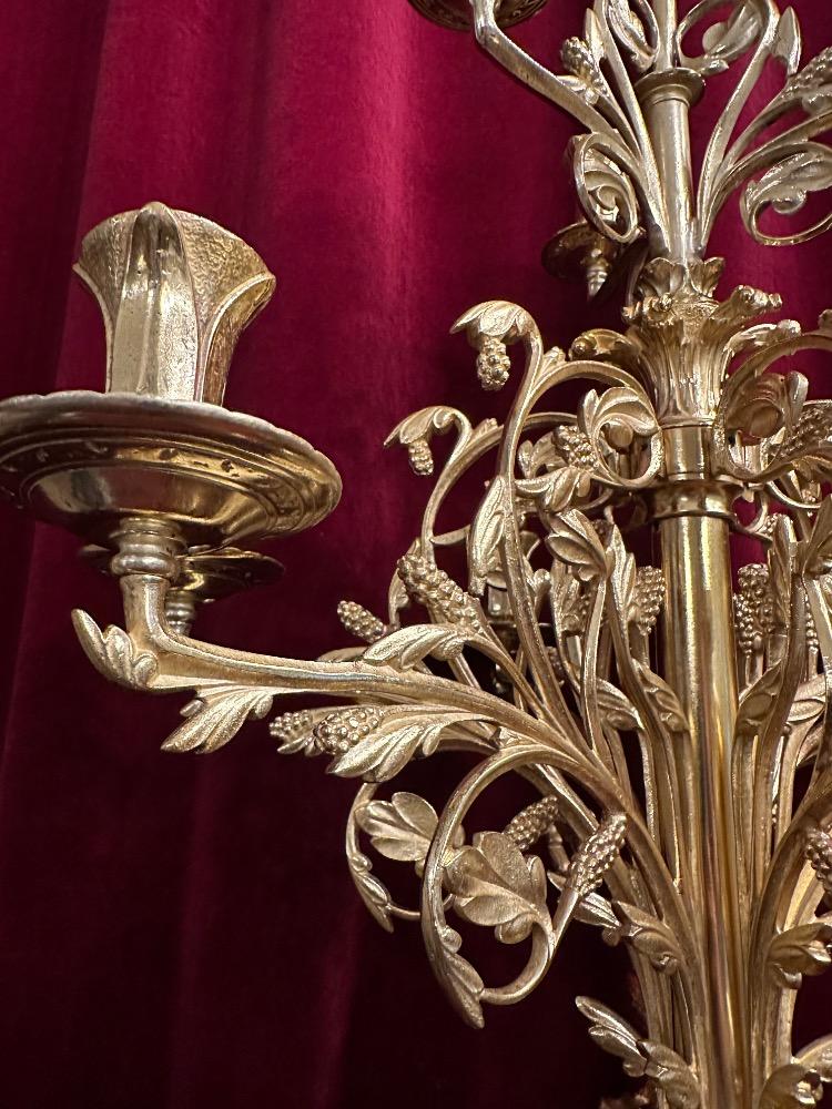 Pair Classicistic Candle Holders