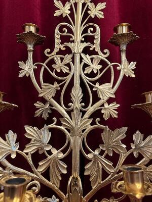 Pair Classicistic Candle Holders