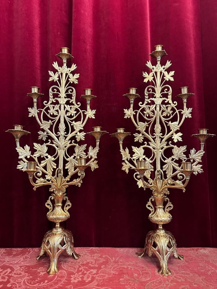 Pair Classicistic Candle Holders