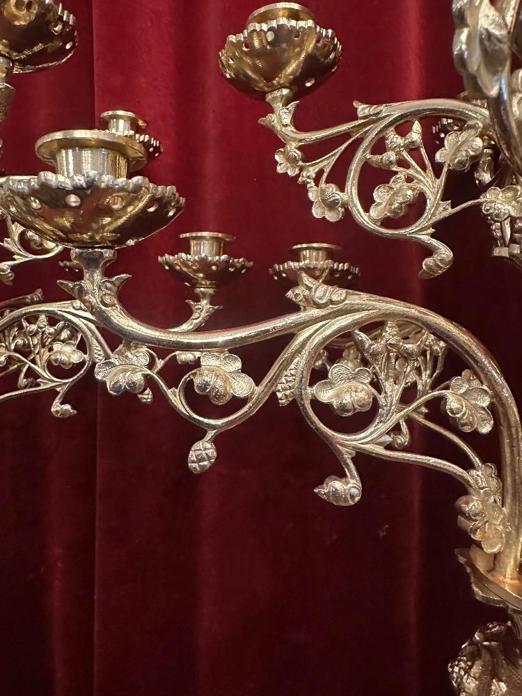 Pair Classicistic Candle Holders