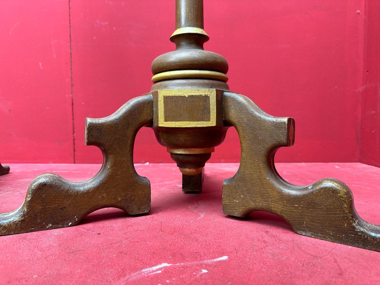 Pair Classicistic Candle Holders Measures Without Pin